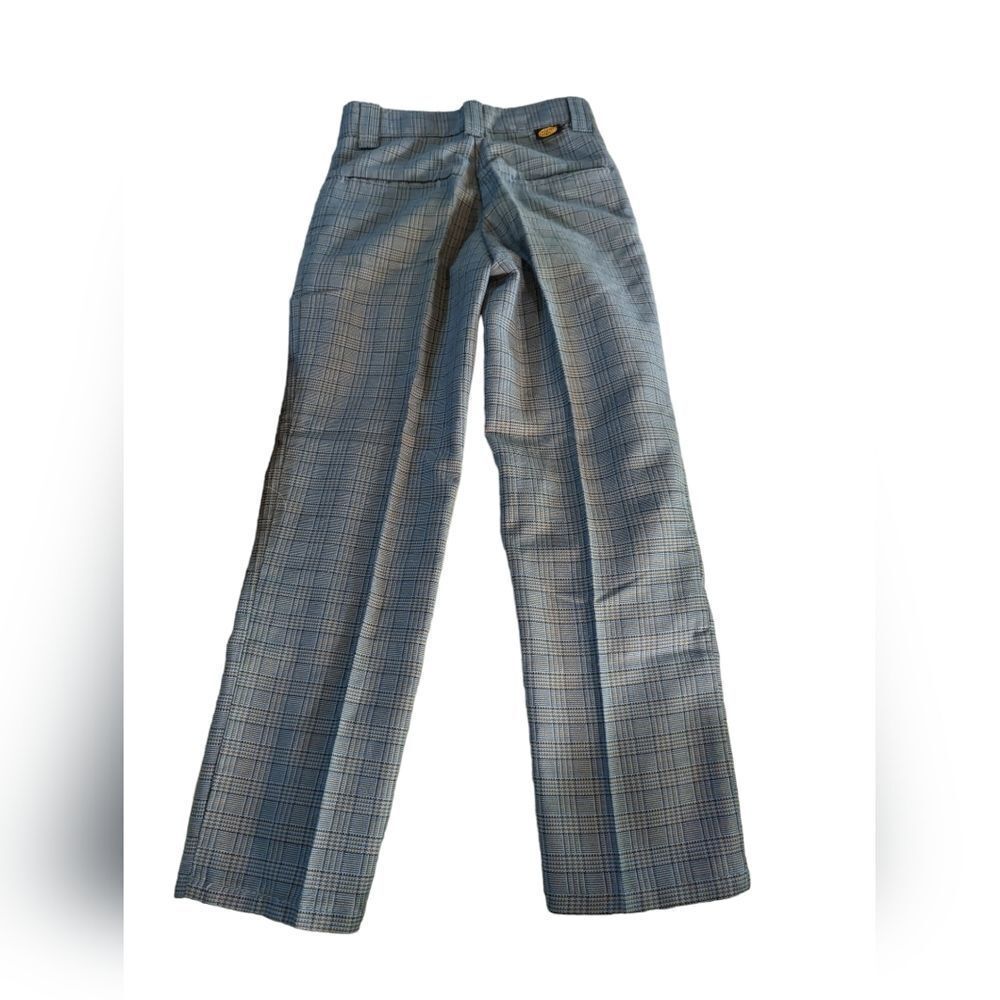 Vintage Mann blue plaid pants - Picture 3 of 5